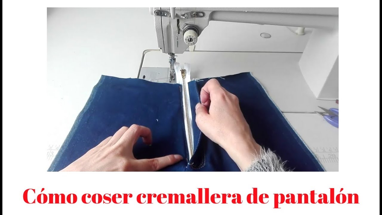 DIY Cómo coser cremallera de pantalón - YouTube