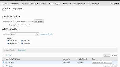 UWM LTC Adding participants to a D2L course site