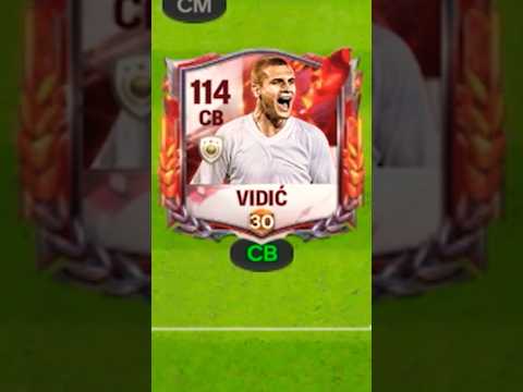Upgrading Vidic To Max Rating 🥵✅ #fcmobile