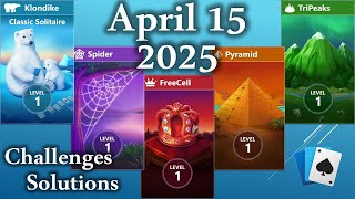 Microsoft Solitaire Collection: April 15, 2025
