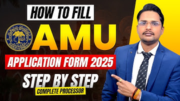 how to fill amu application form step by step 2025|amu form filling 2025 live|amu admisssion form