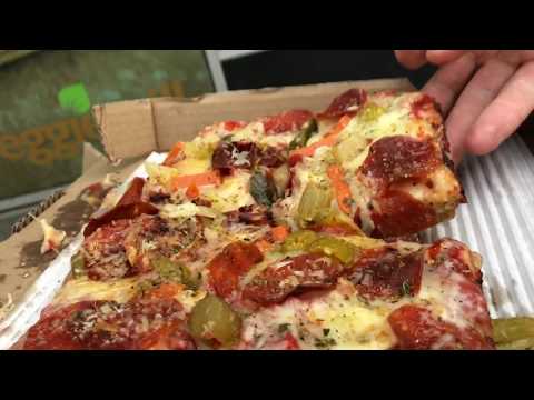 Sauced Pizza Review # 23 / Stella Barra / Detroit Style Pepperoni & Peppers