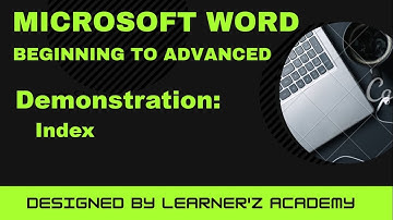 How to create Index in MS Word 2016/2019/365 in Hindi | Index in Reference Tab