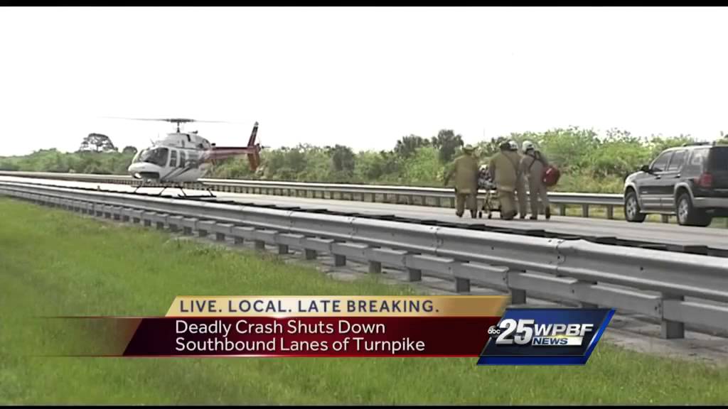 Deadly crash shuts down southbound lanes of Turnpike near Fort Pierce ...