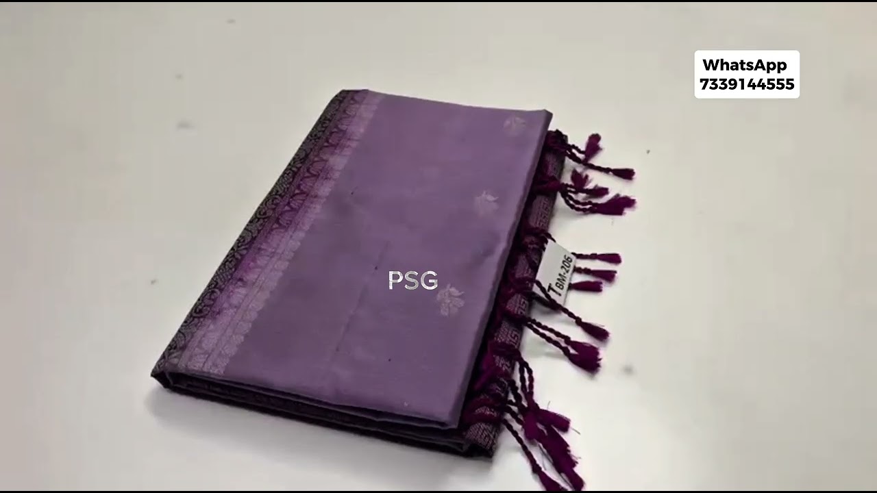 Pure Handloom double warp soft silk sarees with SILKMARK CERTIFIED. WhatsApp -7339144555 #saree 