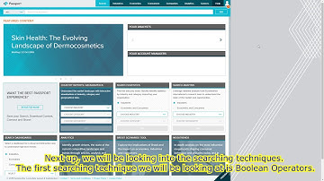 UCM 60202 Information Literacy: Euromonitor Passport Database Navigation