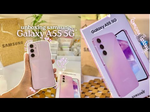 Samsung Galaxy A55 5G Lilac unboxing 📦| 256 GB✨ camera test