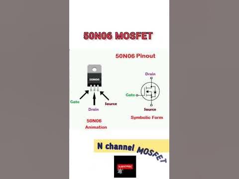 50N06 MOSFET PINOUT #akexperiment #pinout #electronic #nchannel #mosfet ...