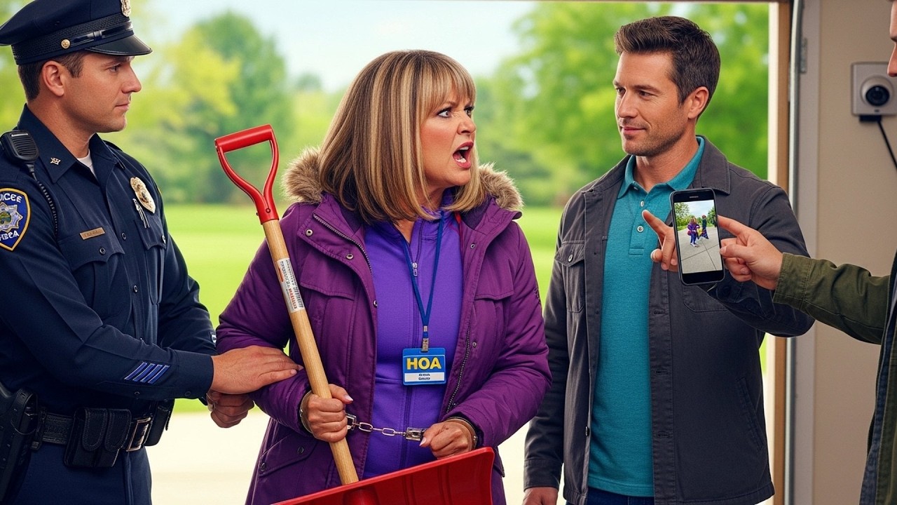 HOA Karen Took My Shovel From Garage, Didn't Know My Camera Caught Her and Police Arrested Her