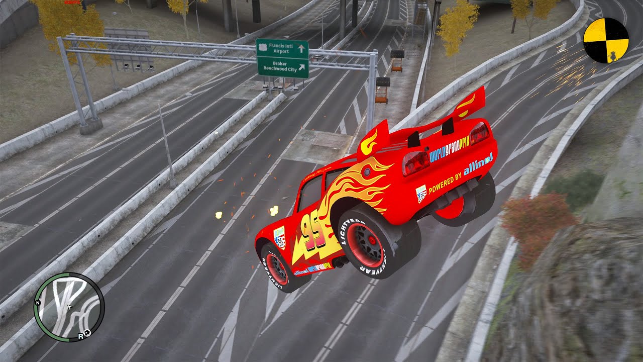 GTA 4 Crazy Disney Cars Ep.9