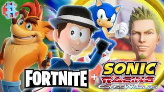 AXEL IN SONIC CROSSWORLDS & CRASH IN FORTNITE!