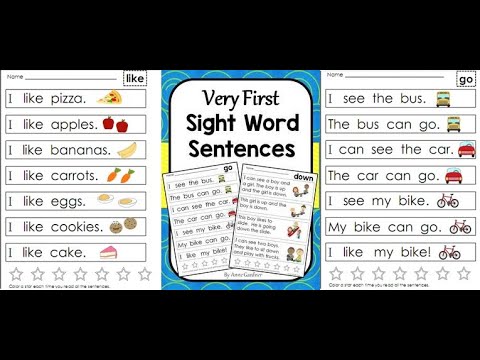 Video Very First Sight Word Sentences (Page 5 - Page 8) - youtube