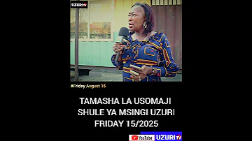 TAMASHA LA USOMAJI SHULE YA MSINGI UZURI FRIDAY 15 2025 Harmonize Habari School Zuchu 