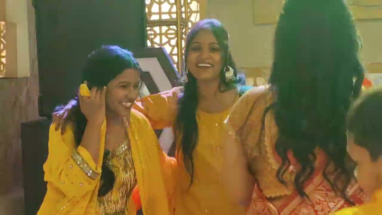 दोस्त के सादी मे डांस हल्दी रसम मे ❤️❤️❤️w😄😄😄
