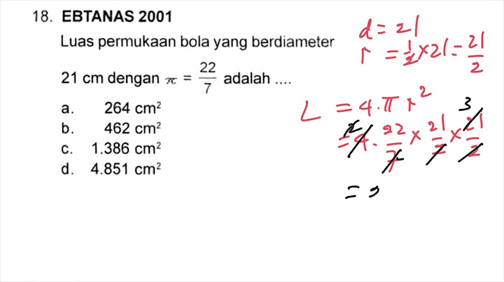 Volume setengah bola yang punya diameter 21 cm adalah