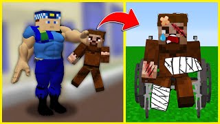 Kerem Komi̇ser Faki̇ri̇ Dövdü Faki̇r Sakatlandi - Minecraft Zengi̇n Faki̇r Hayati