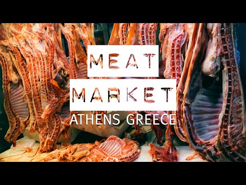 MEAT MARKET GREECE: 4K Athens Walk + Vegan Protest