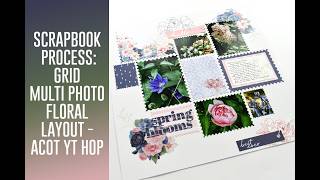 Beautiful Flower Scrapbook Layout | Step-by-Step Process