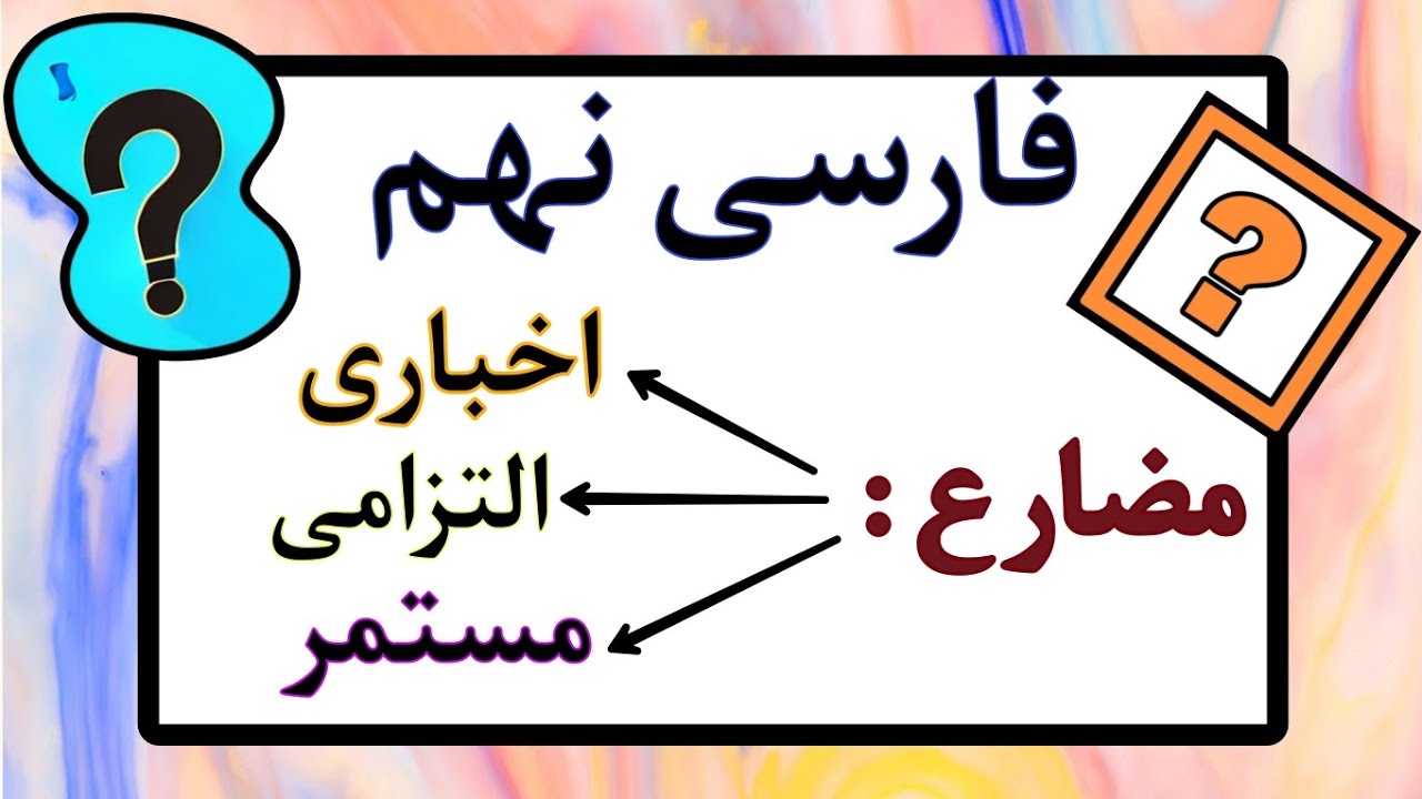 تدریس مضارع اخباری/التزامی/مستمر (ساده و کامل) همراه مثال | فارسی نهم انواع مضارع ها