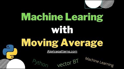 Use Machine Learning to Moving Averages Strategy