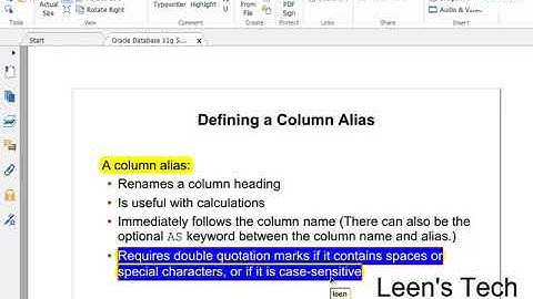 SQL 11g Tutorial in Bangla # 03  Column aliases in the SELECT statement