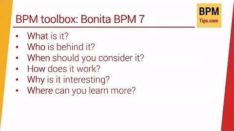 Process automation made easy - Bonita BPM 7 video review