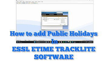 eTime Tracklite Desktop Software How to Add Public Holidays   Hindi Language