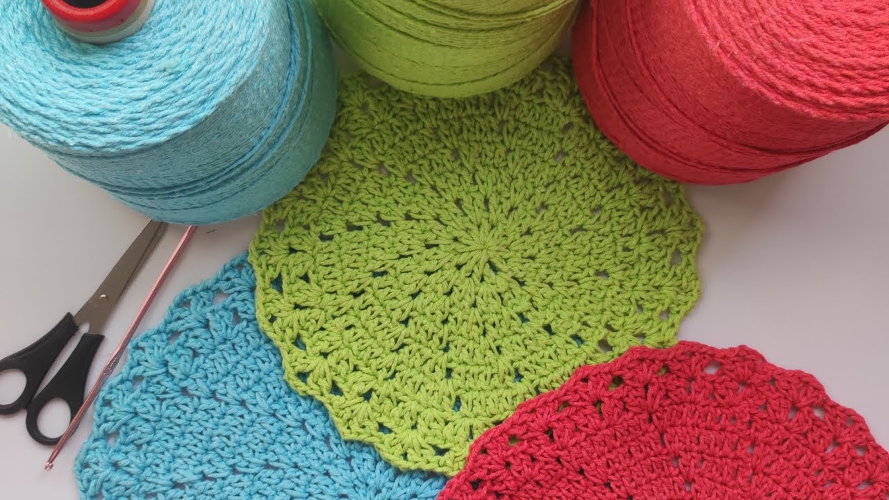 Sousplat de crochê / fácil e econômico