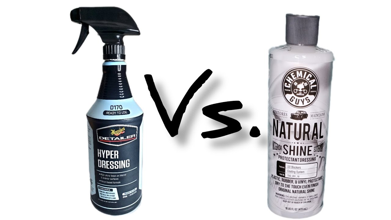 Meguiar's Detailer Hyper Dressing Vs. Chemical Guys Natural Shine