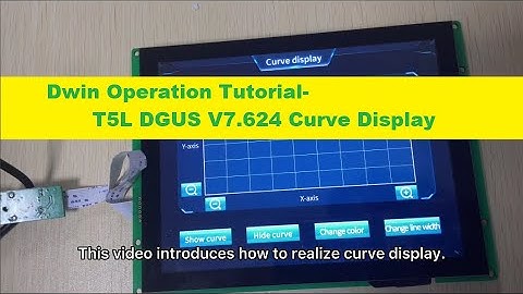Dwin T5L DGUS V7.624 Curve Display