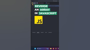 ✅ Reverse an Array in JavaScript 🔥 #javascriptcoding #javascripttutorial