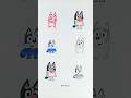 Bluey Paper craft animation #shortsfeed #trending #papercrafts