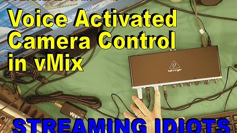 Introducing Voice Activated Camera Control System for Talk Shows & Video Podcasts using vMIx