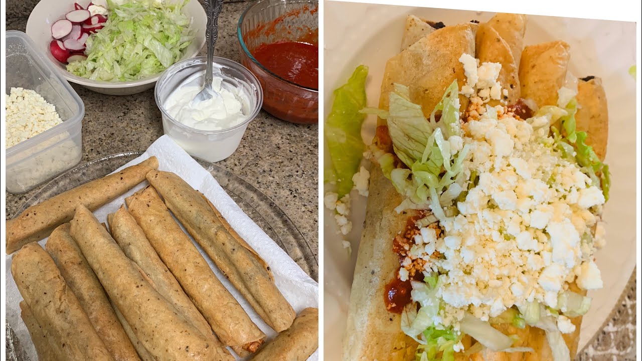 Flautas de frijoles con queso panela receta económica YouTube