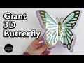 How to make a Giant 3D Butterfly out of paper | DIY PaperCraft Tutorial