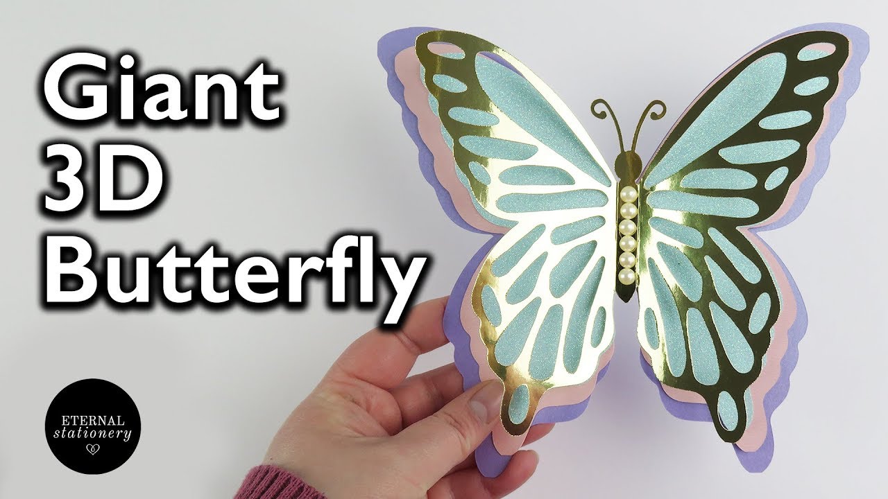 How to make a Giant 3D Butterfly out of paper