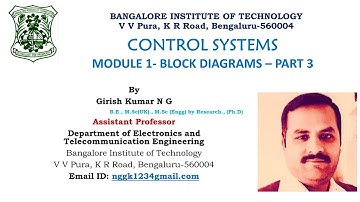 BLOCK DIAGRAMS-PROBLEMS- PART 3- MODULE 2- CONTROL SYSTEMS