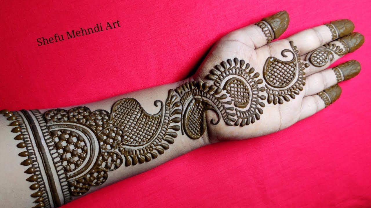 New full hand easy bharma arabic mehndi designs - YouTube