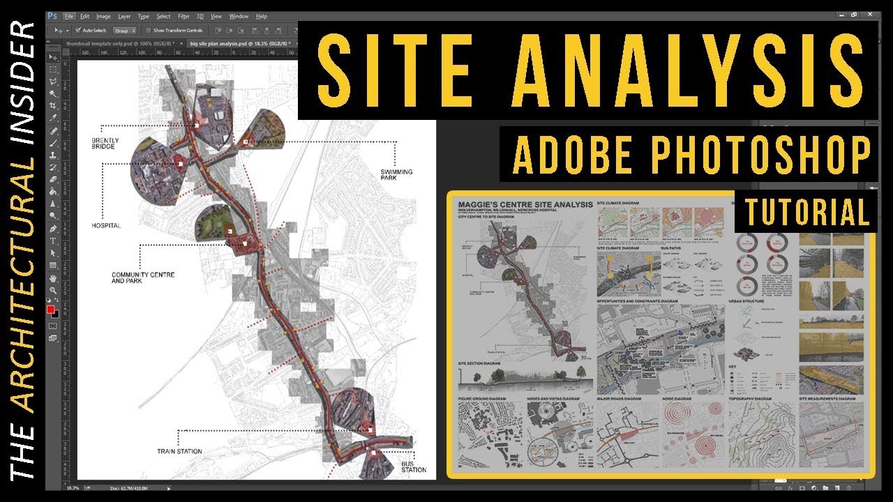 site analysis architecture presentation sheets