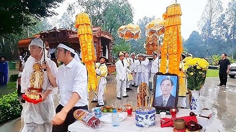 Đại tang lễ ông (Trần Văn song) cực lớn gia đình tiếc thương đưa tiễn tại hoa viên BD.