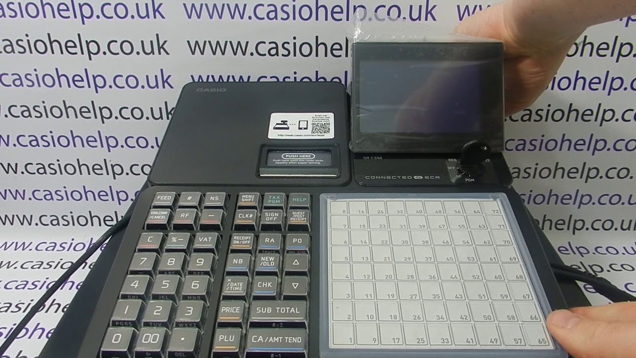 How To Set Up A Barcode Scanner With The Casio SRC4500 Cash Register