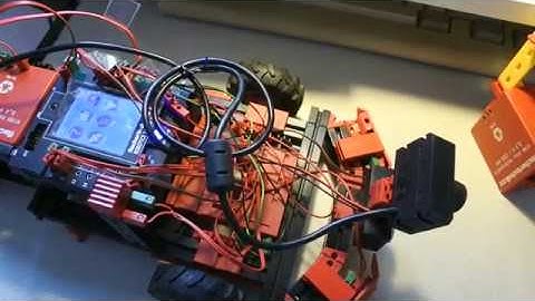 fischertechnik TXT controller: Discovery ep. 104 Sensors, trajectory, floor, ROBOPro, sonar, Python