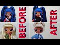 LOL OMG Doll make-over: BRAND NEW lips & adding baby hair