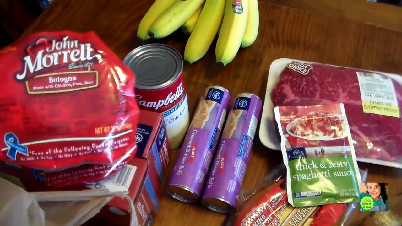 Kroger Grocery Haul for April - YouTube