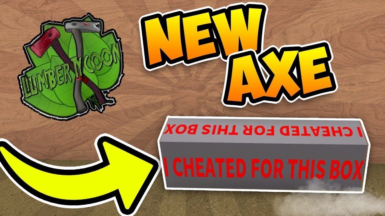 I Cheated For This Box New Axe I Didn T Cheat Roblox Lumber