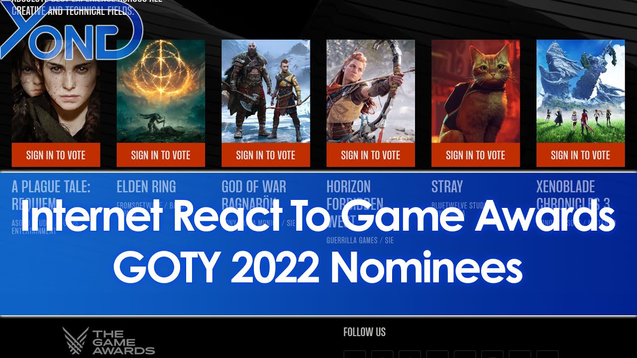 Internet React To Game Awards Game of The Year 2022 Nominees 