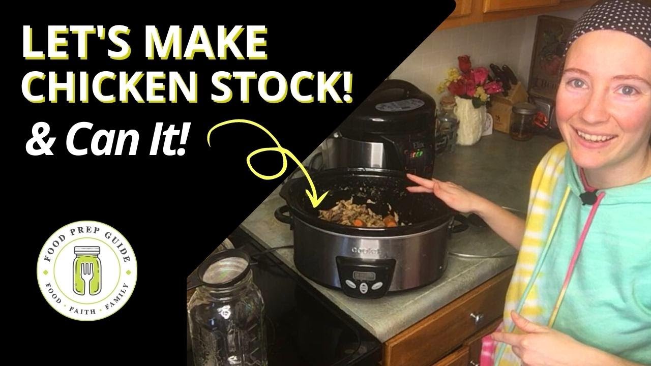 How to Make and Can Chicken Stock YouTube