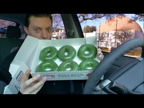 Krispy Kreme St. Patrick's Day Green Original Glazed Doughnut -  Review