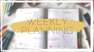 HOW I PLAN OUT MY WEEK || Using My Simplified Planner to Plan My Week and Stay Productive!!