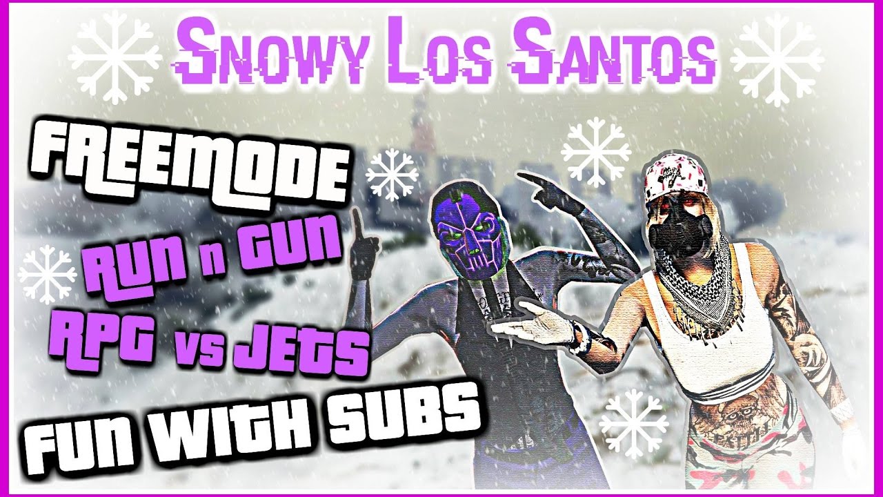GTA 5 online - First Day Back on GTA after 2 Weeks || Snowy Los Santos ...